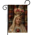 Gardencontrol 13 x 18.5 in. Our Lady of Fatima Burlap Inspirational Faith & Religious Impressions Decorative Vertical Double Sided Garden Flag GA1486163